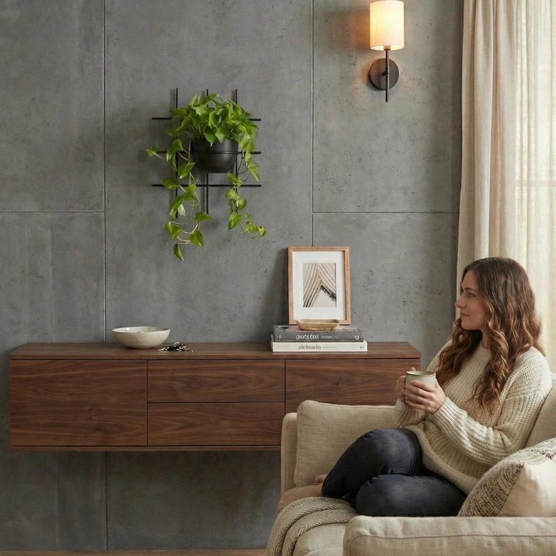 Kwietnik ścienny Omnis Simple w aranżacji